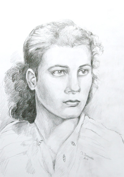 Portret ze starego zdjęcia